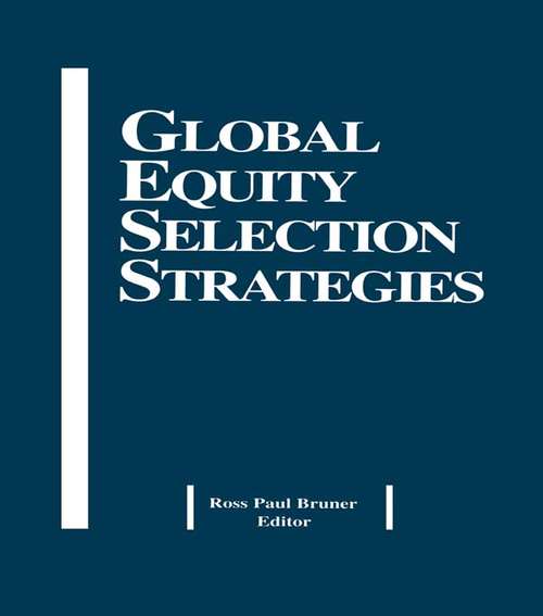 Book cover of Global Equity Selection Strategies