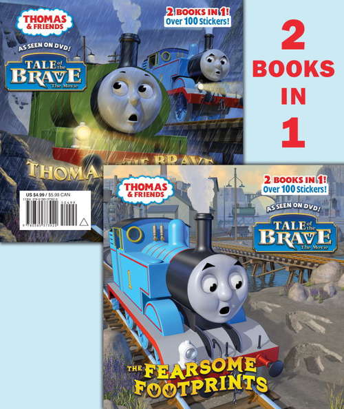 Book cover of The Fearsome Footprints/Thomas the Brave (Thomas & Friends)