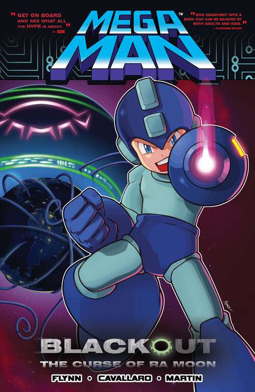 Book cover of Mega Man 7: Blackout: The Curse of Ra Moon (Mega Man #7)