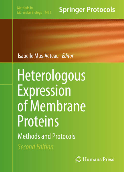 Book cover of Heterologous Expression of Membrane Proteins