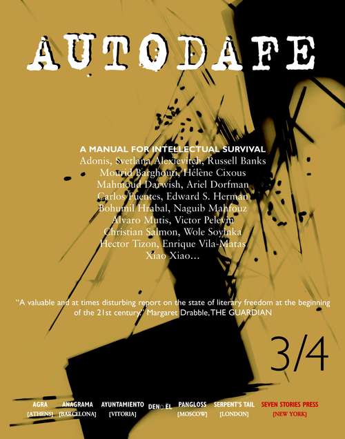 Book cover of Autodafe 3/4: The Journal of the International Parliament of Writers