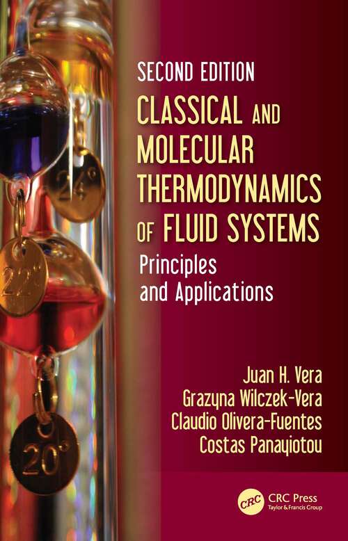 Book cover of Classical and Molecular Thermodynamics of Fluid Systems: Principles and Applications