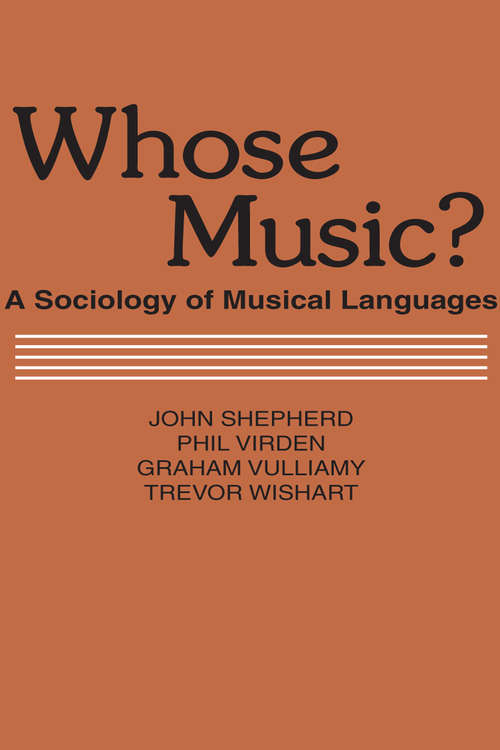 Whose Music?: Sociology of Musical Languages