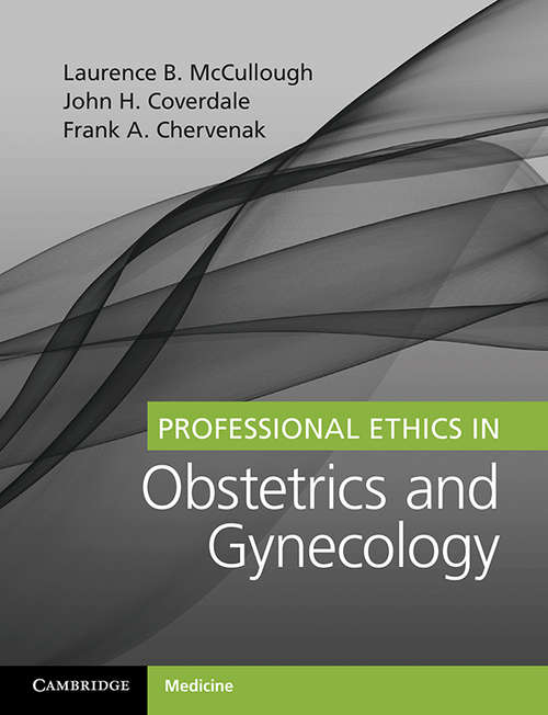 Book cover of Professional Ethics in Obstetrics and Gynecology
