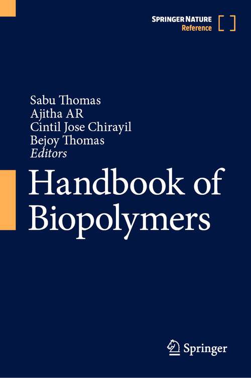 Book cover of Handbook of Biopolymers (1st ed. 2023)