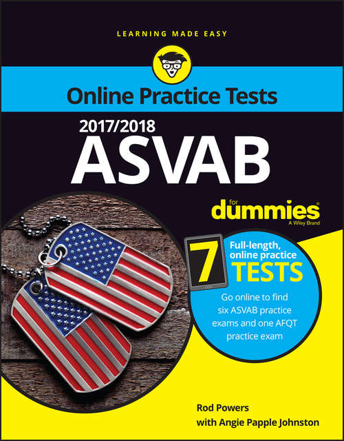 Book cover of 2017/2018 ASVAB For Dummies with Online Practice
