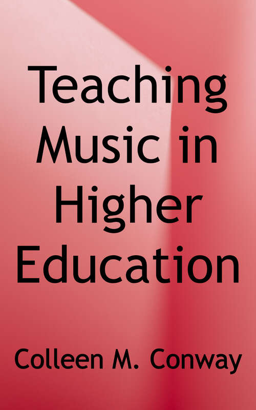 Cover image of Teaching Music in Higher Education