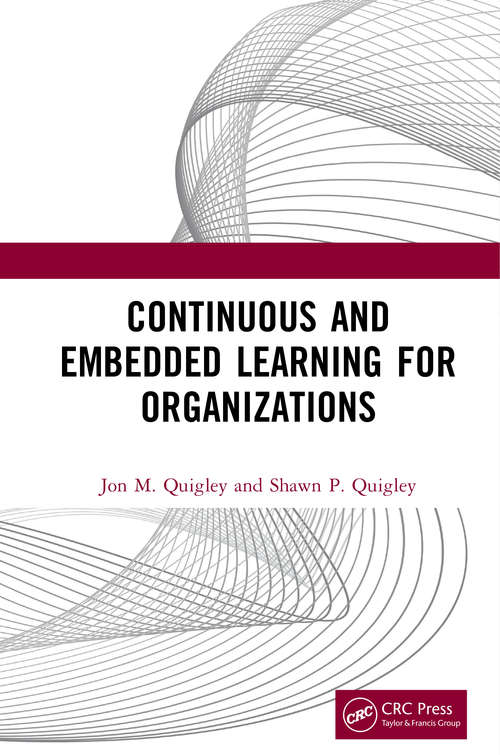 Book cover of Continuous and Embedded Learning for Organizations