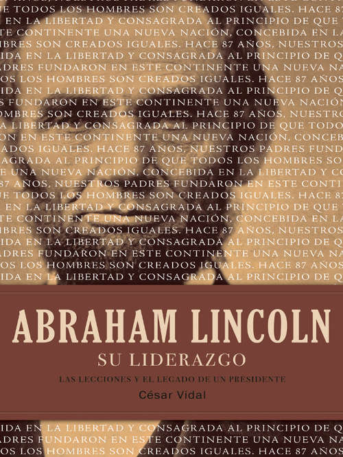 Book cover of Abraham Lincoln su liderazgo