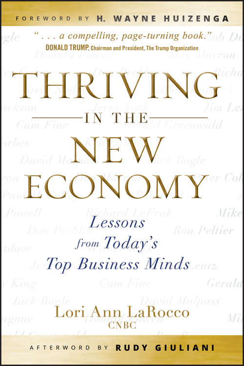 Book cover of Thriving in the New Economy