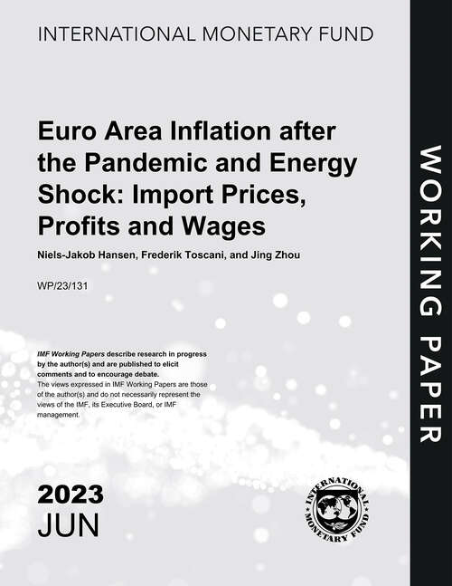 Book cover of Euro Area Inflation after the Pandemic and Energy Shock: Import Prices, Profits and Wages (Imf Working Papers)
