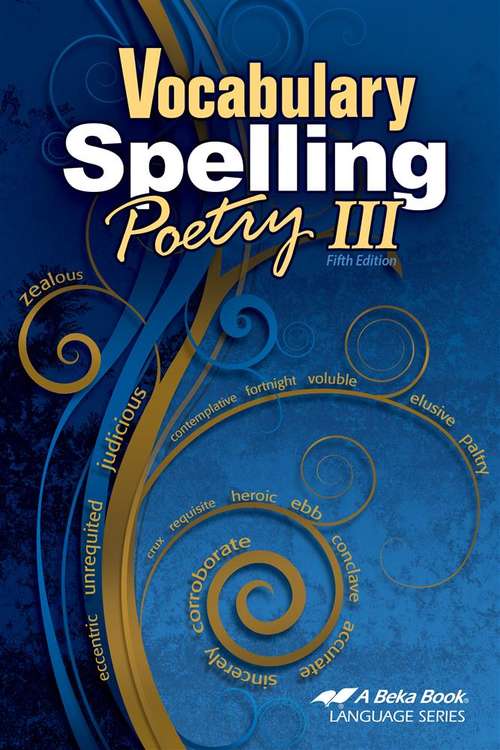 Book cover of Vocabulary Spelling Poetry III (Fifth Edition)