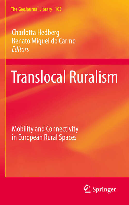 Book cover of Translocal Ruralism