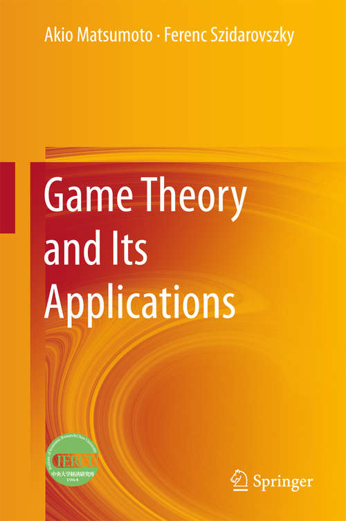 Book cover of Game Theory and Its Applications