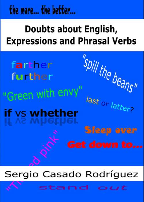 Book cover of Doubts about English, Expressions and Phrasal Verbs