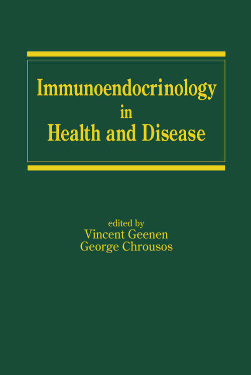 Book cover of Immunoendocrinology in Health and Disease