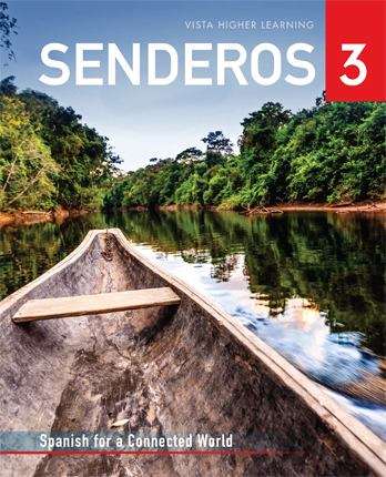 Book cover of Senderos 3: Spanish for a Connected World (National Edition)
