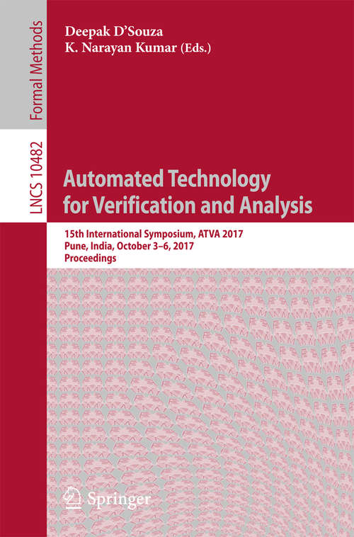 Book cover of Automated Technology for Verification and Analysis