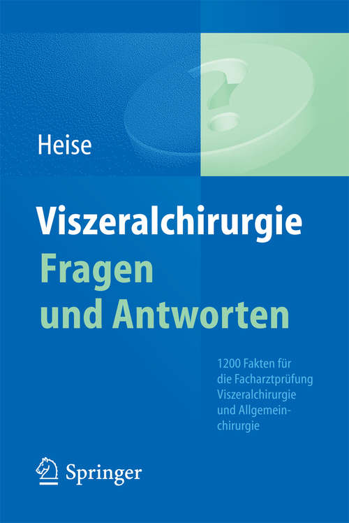 Book cover of Viszeralchirurgie Fragen und Antworten