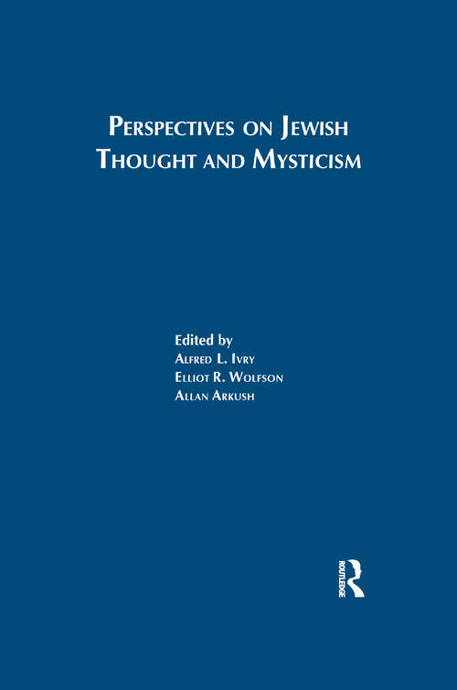 Book cover of Perspectives on Jewish Though