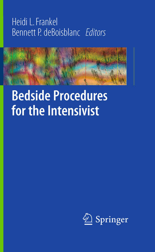 Book cover of Bedside Procedures for the Intensivist