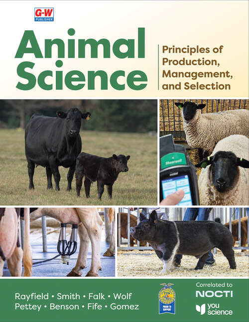 Book cover of Animal Science: Principles Of Production, Management, And Selection