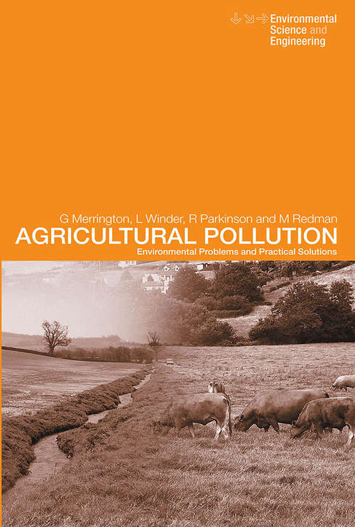 Book cover of Agricultural Pollution: Environmental Problems and Practical Solutions