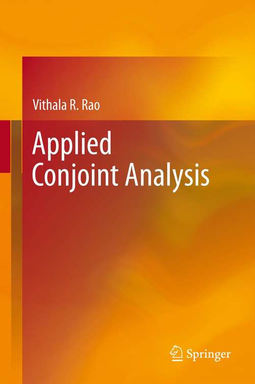 Book cover of Applied Conjoint Analysis