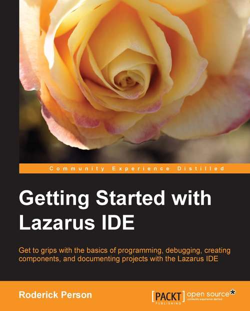 Book cover of Getting Started with the Lazarus IDE