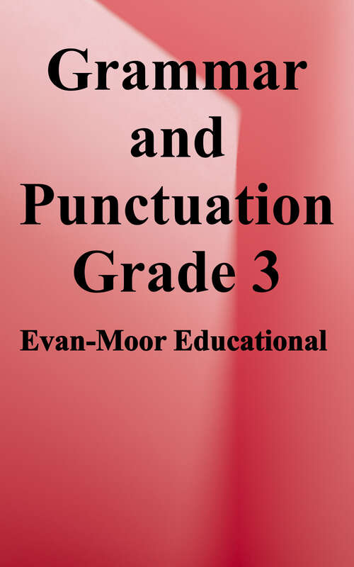 Book cover of Grammar and Punctuation Grade 3