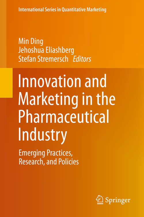 Book cover of Innovation and Marketing in the Pharmaceutical Industry