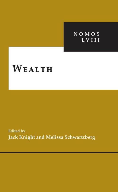 Book cover of Wealth: NOMOS LVIII