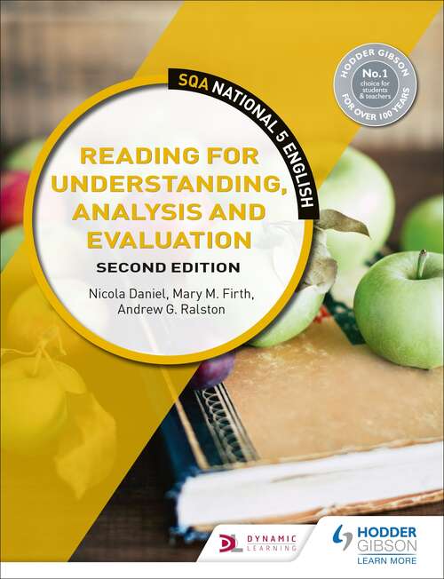 Book cover of SQA National 5 English: Reading for Understanding, Analysis and Evaluation: Second Edition