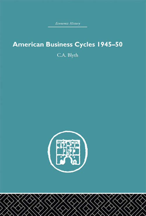 Book cover of American Business Cycles 1945-50