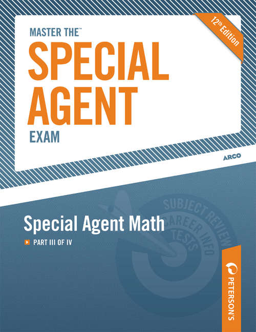 Book cover of Master the Special Agent Exam: Special Agent Math
