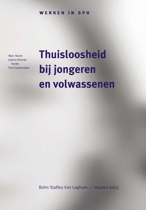 Book cover of Thuisloosheid bij jongeren en volwassenen