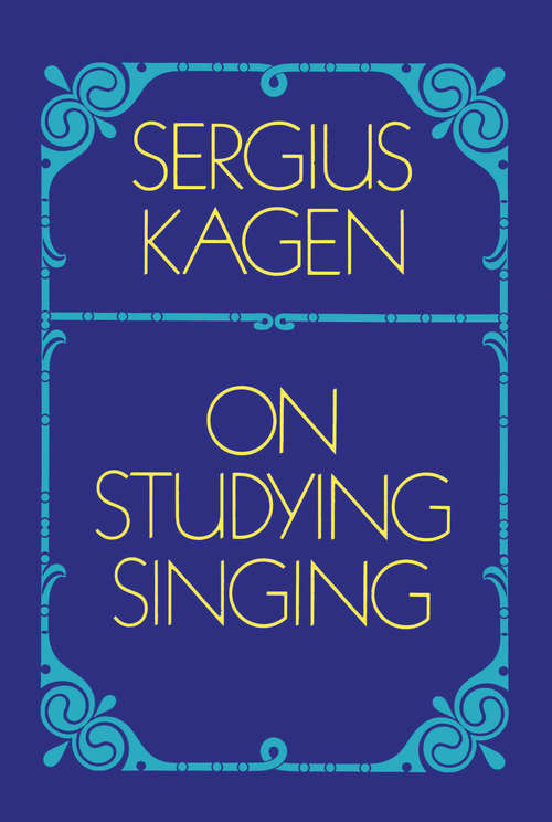 Book cover of On Studying Singing