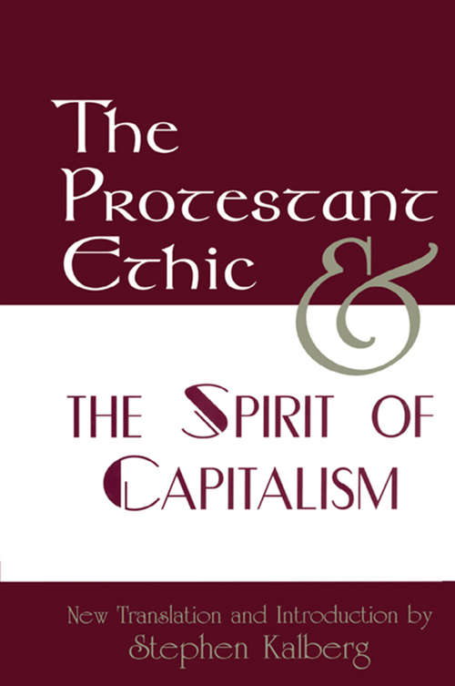 Book cover of The Protestant Ethic and the Spirit of Capitalism (3)