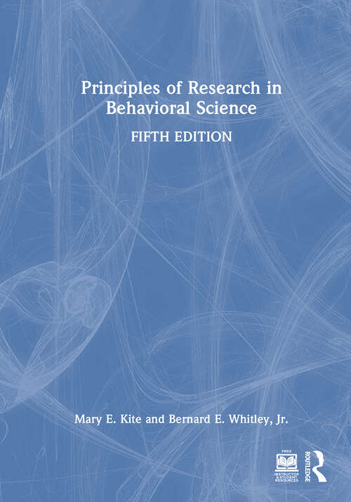 Book cover of Principles of Research in Behavioral Science (5)