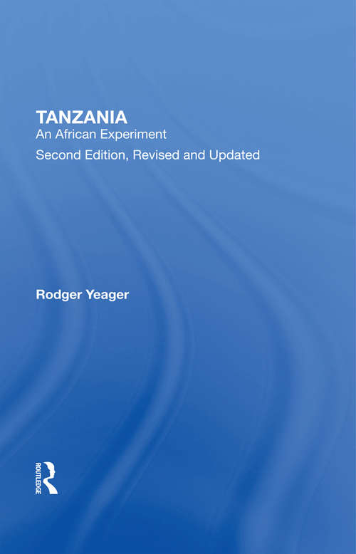 Book cover of Tanzania: An African Experiment