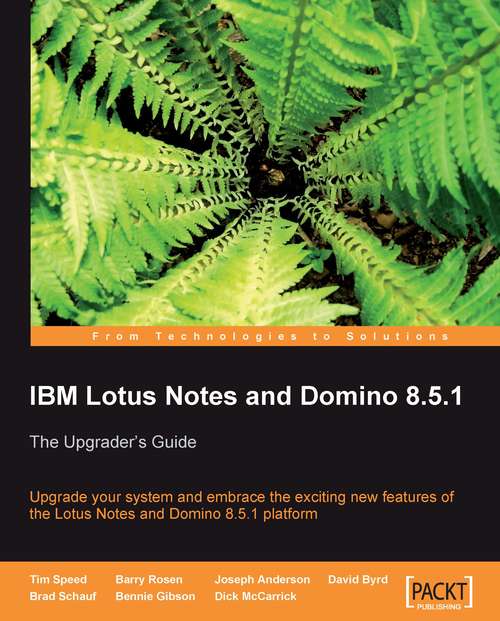 Book cover of IBM Lotus Notes and Domino 8.5.1