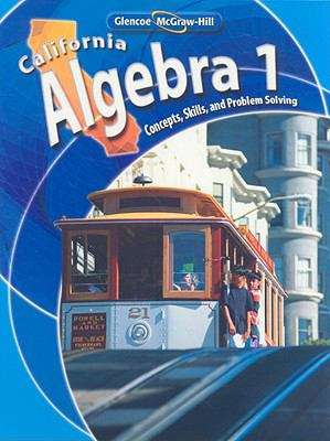 Book cover of California Algebra 1: Concepts, Skills, and Problem Solving