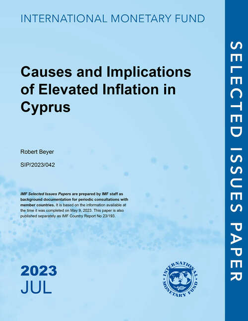 Book cover of Causes and Implications of Elevated Inflation in Cyprus
