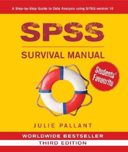 Book cover of SPSS Survival Manual: A Step By Step Guide to Data Analysis Using SPSS for Windows