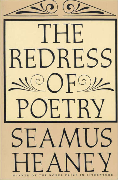 Book cover of The Redress of Poetry