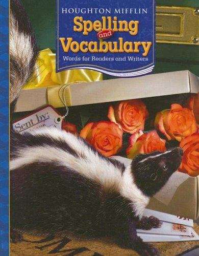 Book cover of Spelling and Vocabulary: Words for Readers and Writers