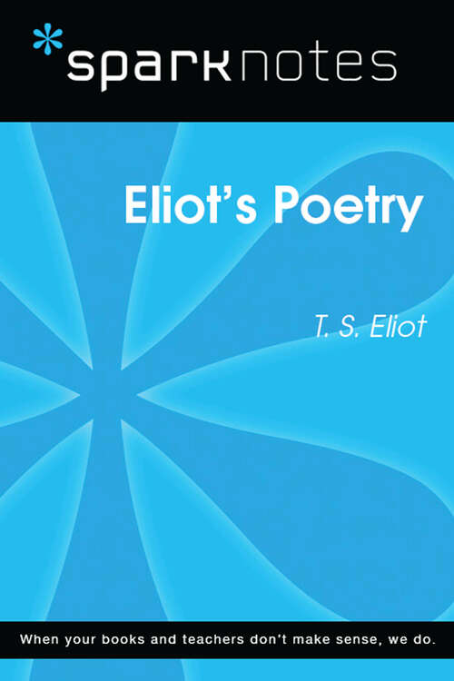 Book cover of Eliot's Poetry (SparkNotes Literature Guide Series)