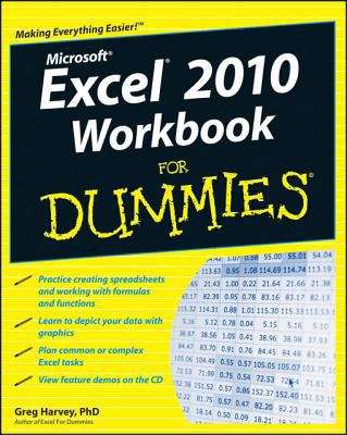 Book cover of Excel 2010 Workbook For Dummies