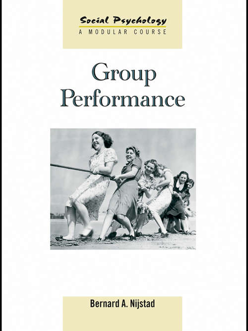 Book cover of Group Performance