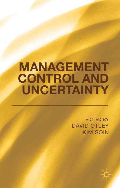 Book cover of Management Control And Uncertainty